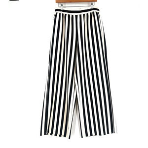 Alice & Olivia Striped Wide Leg Pants XL Palazzo Coastal Chic Dopamine Designer